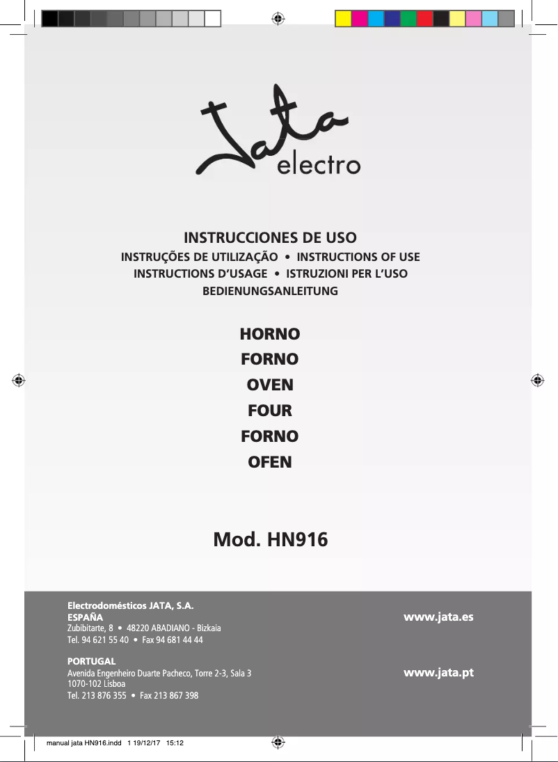 Image de la première page du manuel de l'appareil HN916