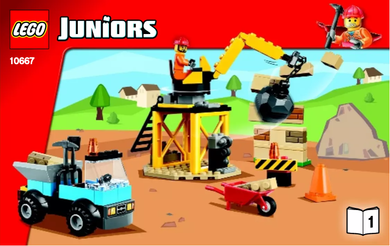 Page n°1 - Manuel utilisateur Lego Juniors Construction