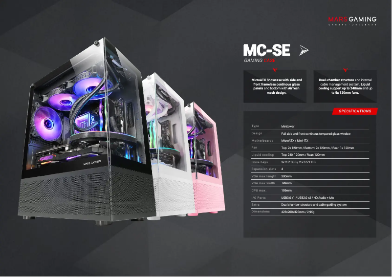 Image de la première page du manuel de l'appareil MC-SE