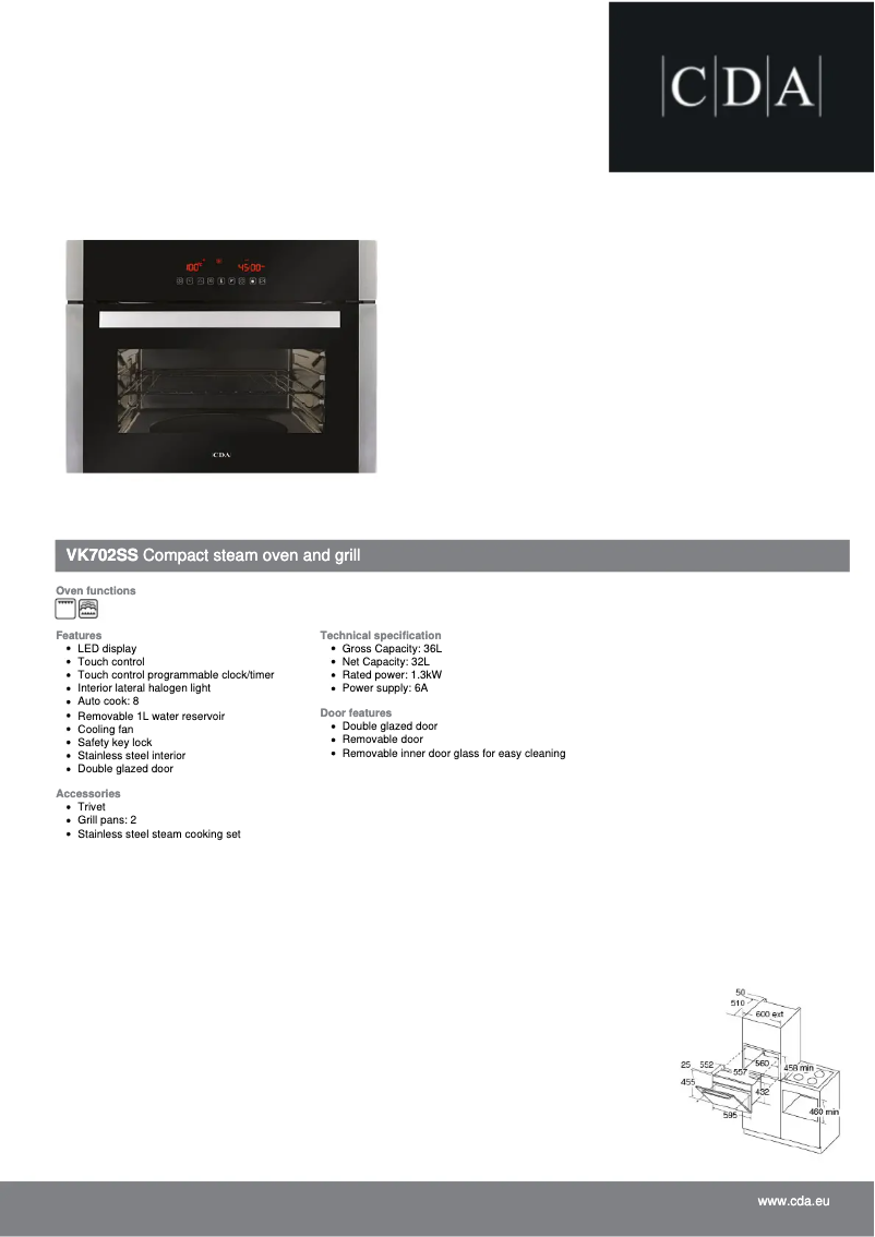Image de la première page du manuel de l'appareil VK702SS
