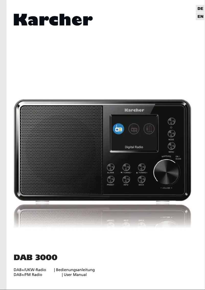 Image de la première page du manuel de l'appareil DAB 3000