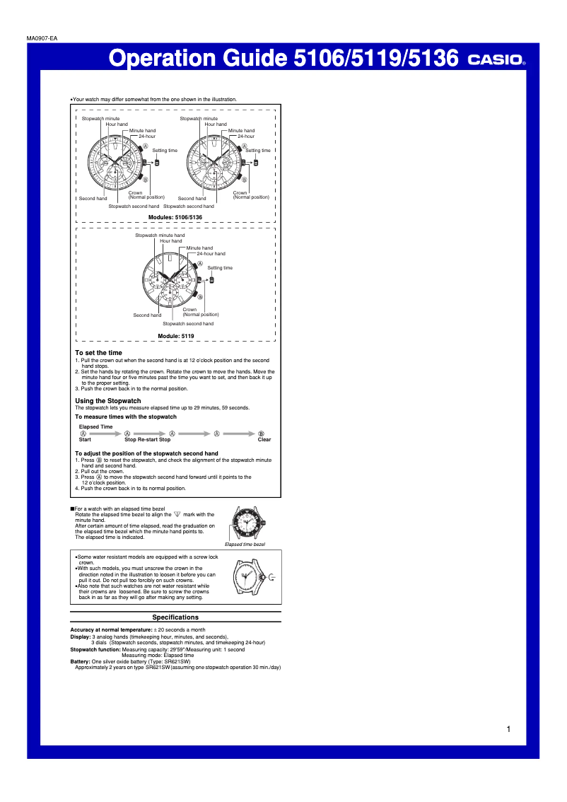 Image de la première page du manuel de l'appareil EF-552PB-1A2VEF