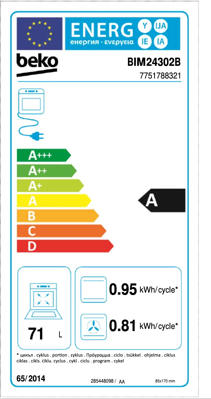 Image de la première page du manuel de l'appareil BSE24322B