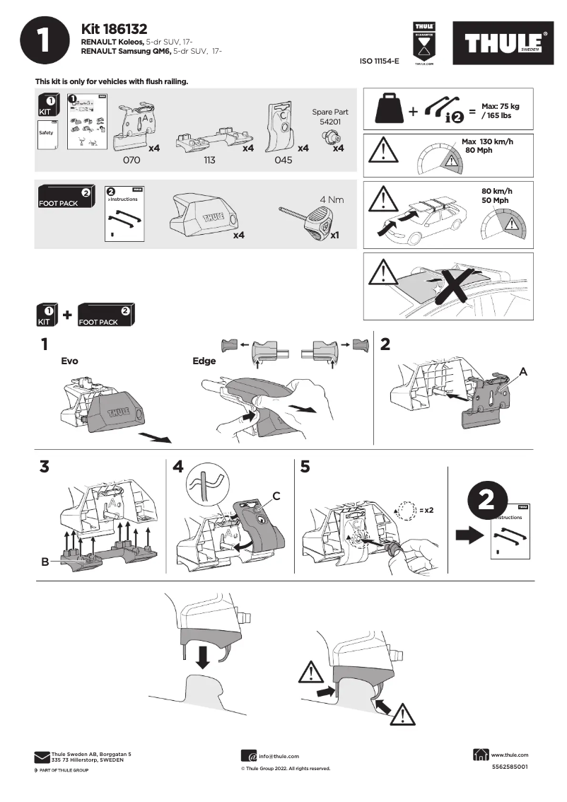 Image de la première page du manuel de l'appareil Kit 186132