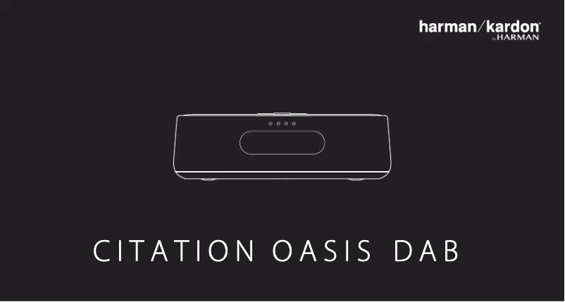 Page 1 de la notice Manuel utilisateur Harman Kardon Citation OASIS