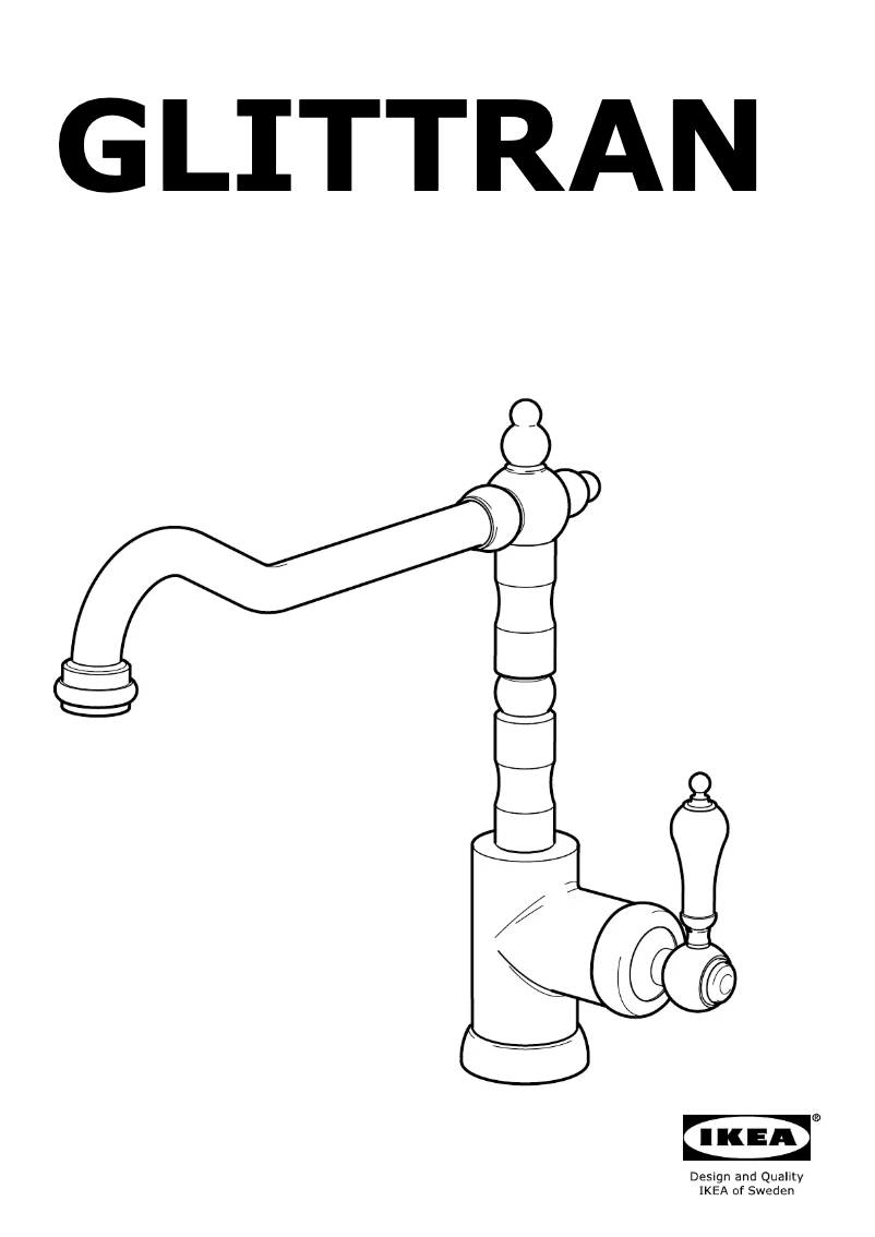 Page 1 de la notice Mode d'emploi Ikea GLITTRAN