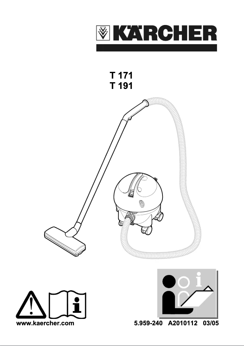 Image de la première page du manuel de l'appareil T 171