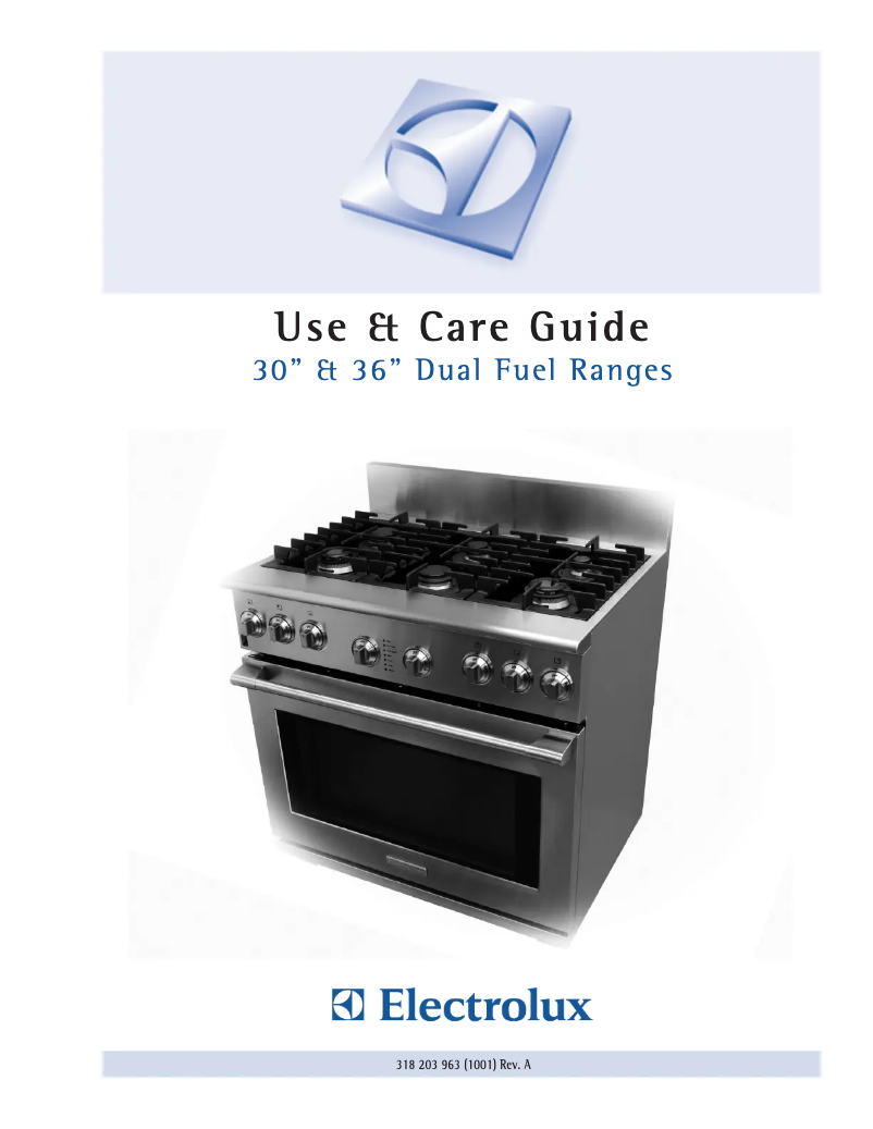 Page n°1 - Manuel utilisateur Electrolux E36DF76GPS