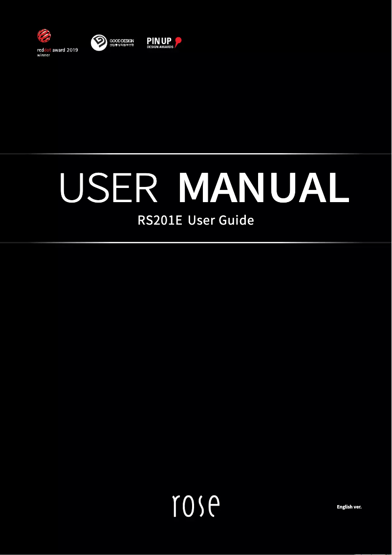 Page n°1 - Manuel utilisateur HiFi ROSE RS201E
