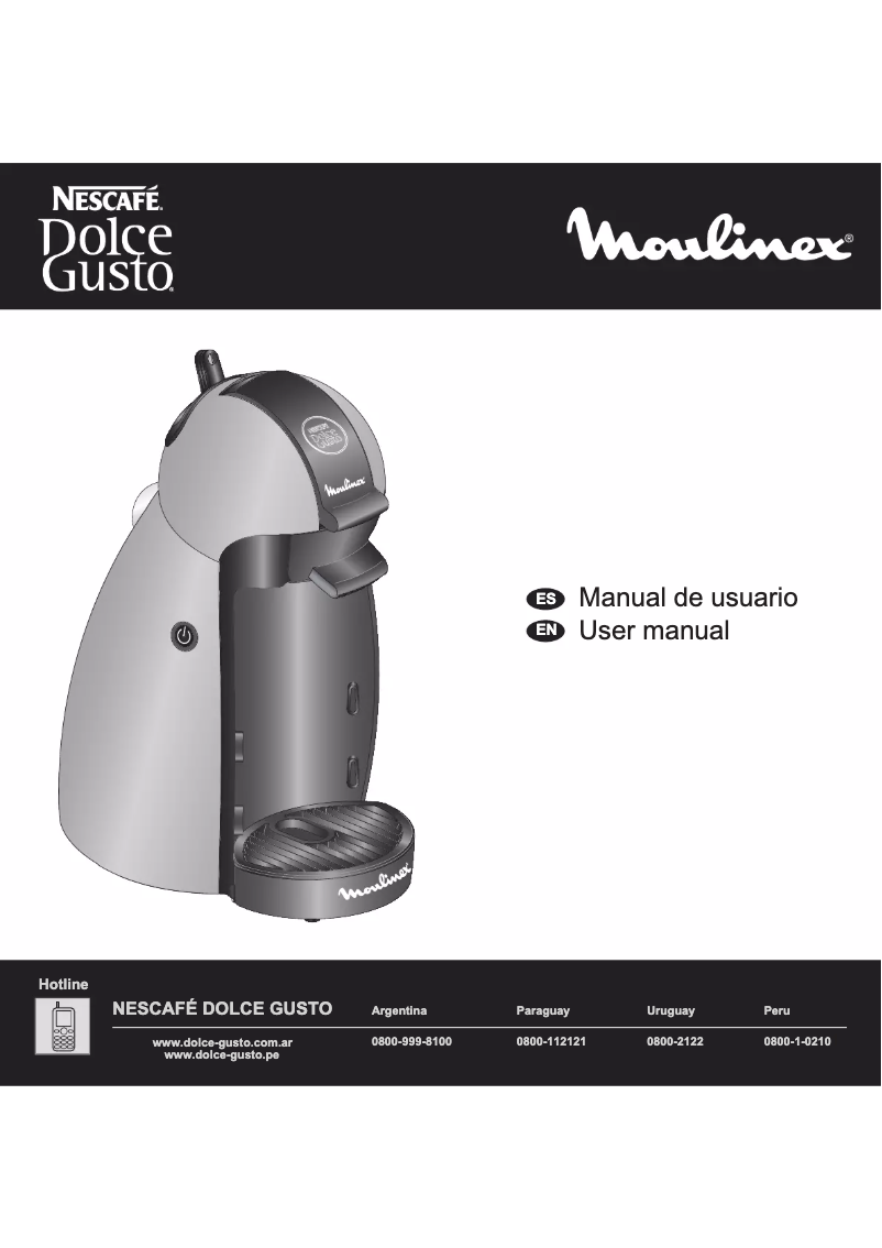 Image de la première page du manuel de l'appareil PV1006 Nescafe Dolce gusto PICCOLO