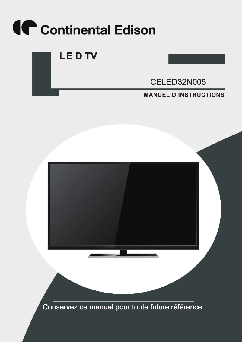 Image de la première page du manuel de l'appareil CELED32N005