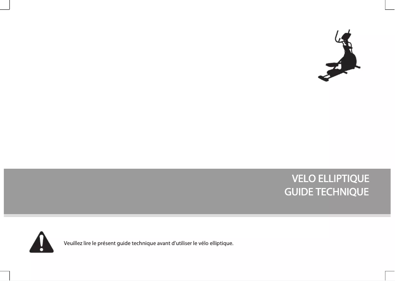 Image de la première page du manuel de l'appareil Elite E4000