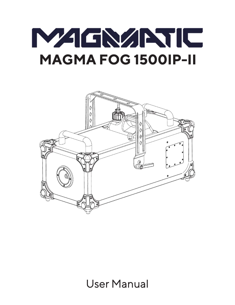 Page n°1 - Manuel utilisateur Magmatic Magma Fog 1500IP-II