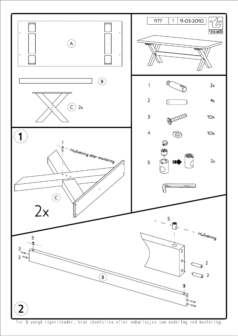 Page n°1 - Manuel utilisateur Talgø Cross