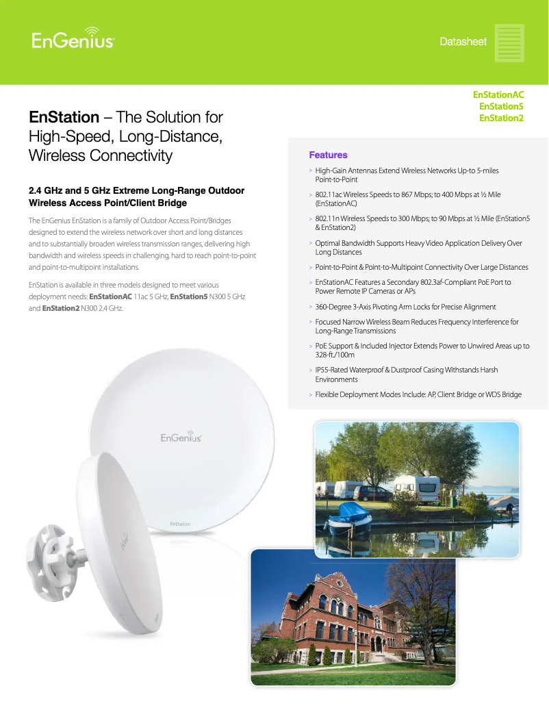 Page 1 de la notice Manuel utilisateur EnGenius ENStationAC