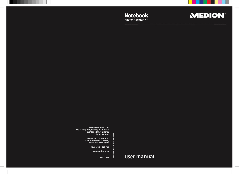 Page n°1 - Manuel utilisateur Medion AKOYA E6217 (MD 97639)