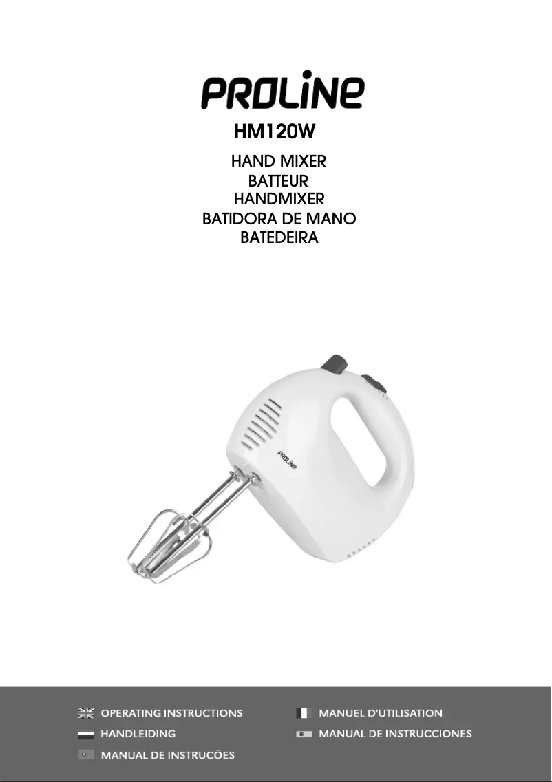 Page n°1 - Manuel utilisateur Proline HM120W