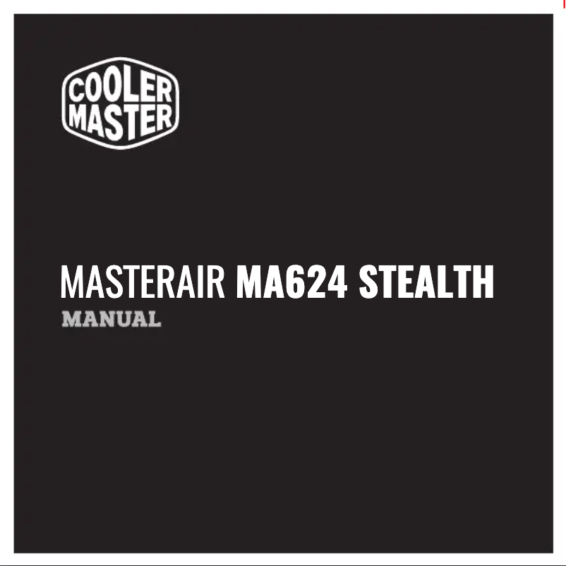 Page 1 de la notice Manuel utilisateur Cooler Master MasterAir MA624 Stealth