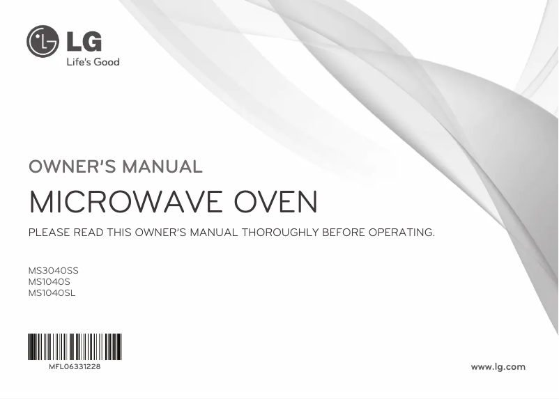 Page n°1 - Manuel utilisateur LG MS1040SL