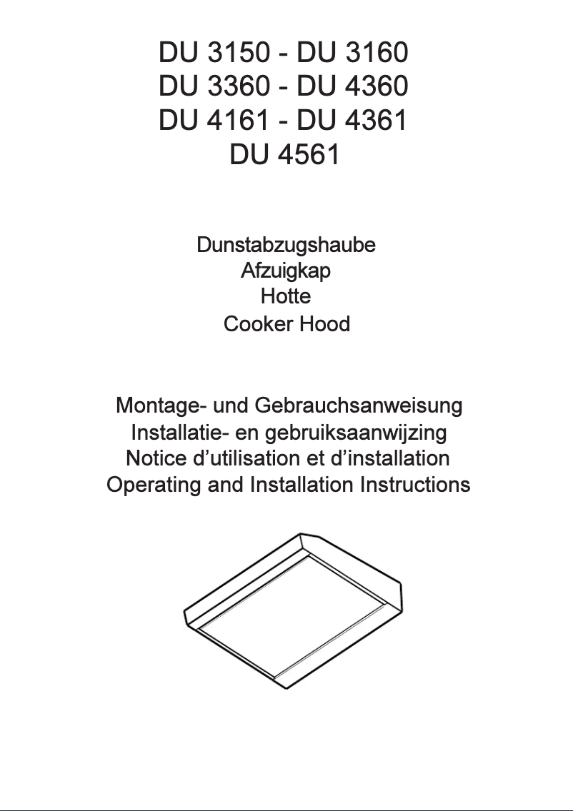 Page n°1 - Manuel utilisateur AEG-Electrolux DU 3160