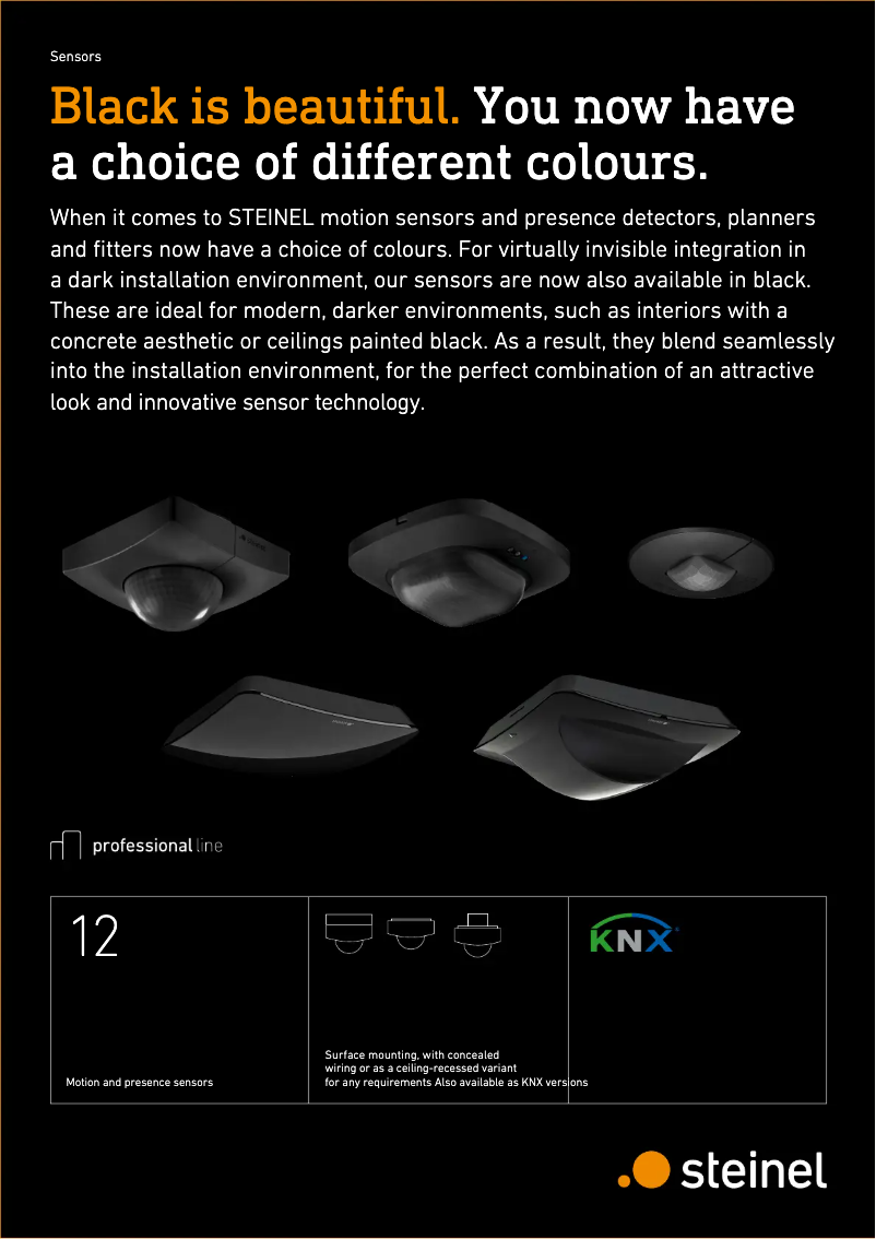 Page 1 de la notice Brochure Steinel NightMatic 5000