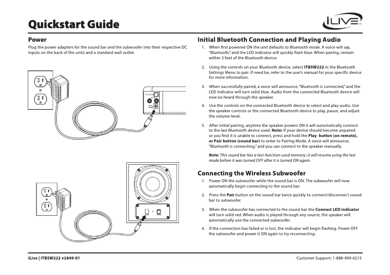 Image de la première page du manuel de l'appareil ITBSW222