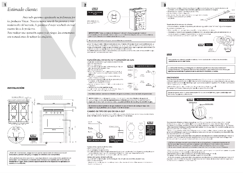 Page n°1 - Manuel utilisateur Volcan 88144V