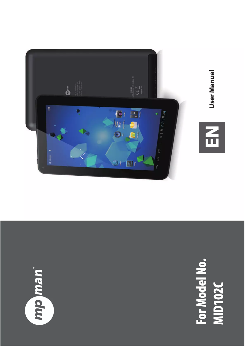 Page n°1 - Manuel utilisateur Mpman MID103C