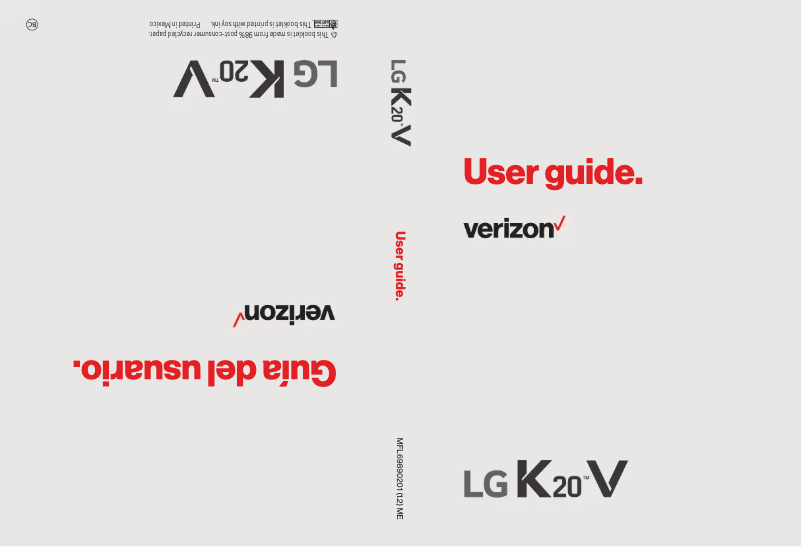 Page n°1 - Manuel utilisateur LG K20 V