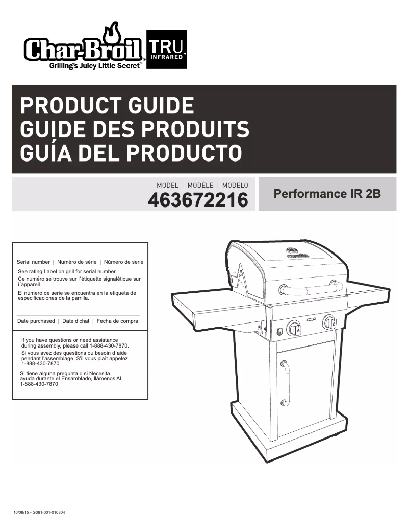 Image de la première page du manuel de l'appareil 463672216
