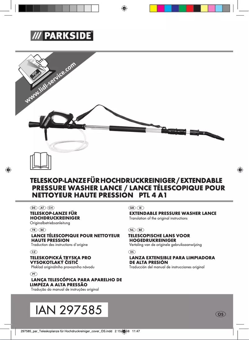 Page 1 de la notice Manuel utilisateur Parkside PTL 4 A1