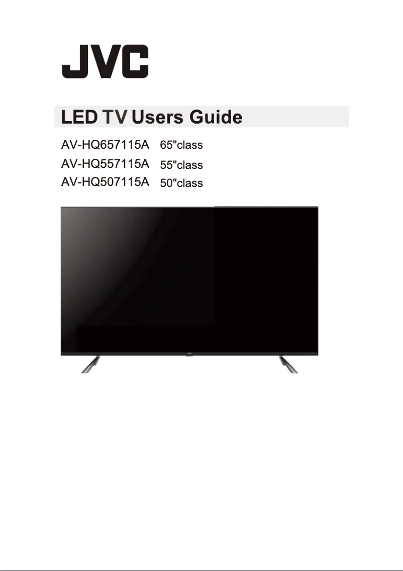Page n°1 - Manuel utilisateur JVC AV-HQ657115A