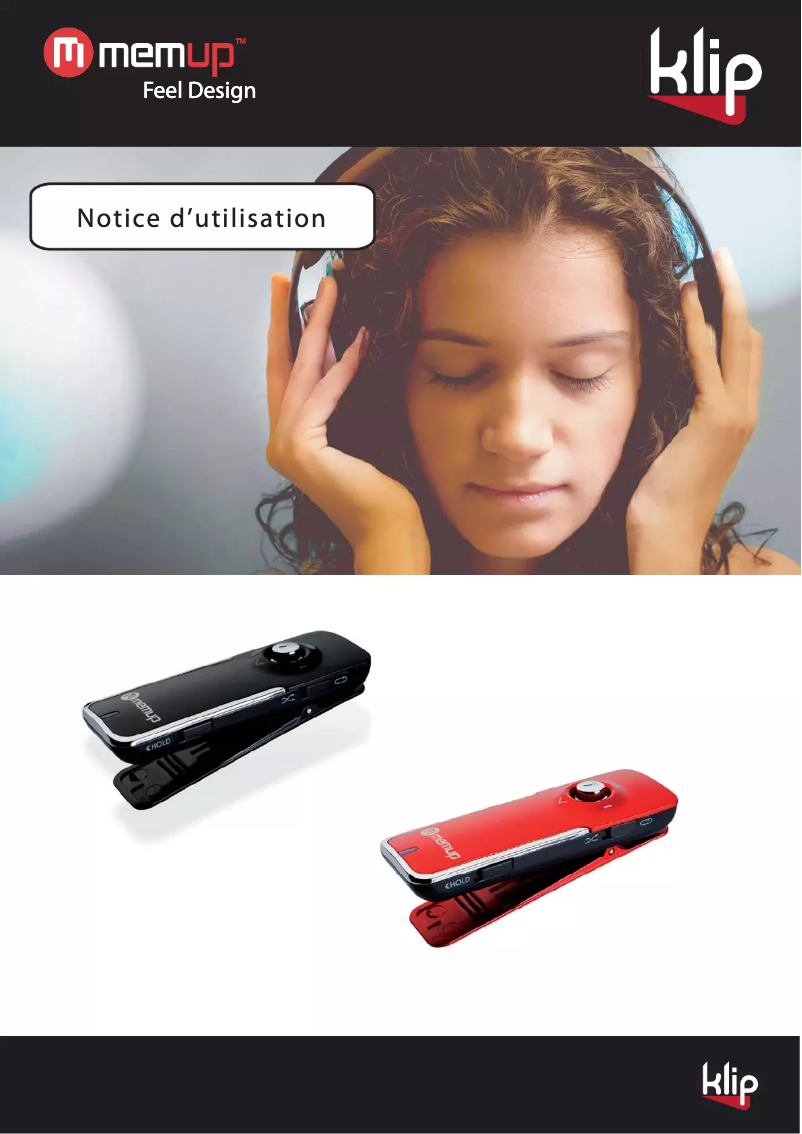 Page 1 de la notice Manuel utilisateur Memup Klip