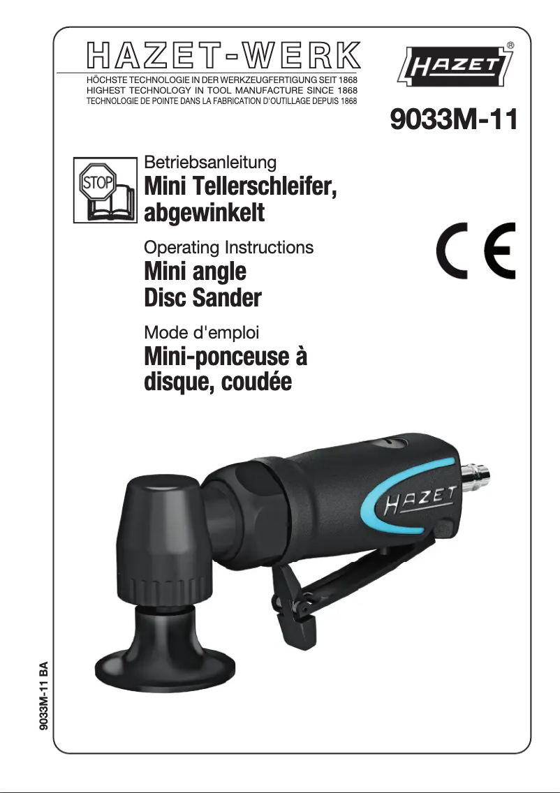 Page 1 de la notice Manuel utilisateur Hazet 9033M-11