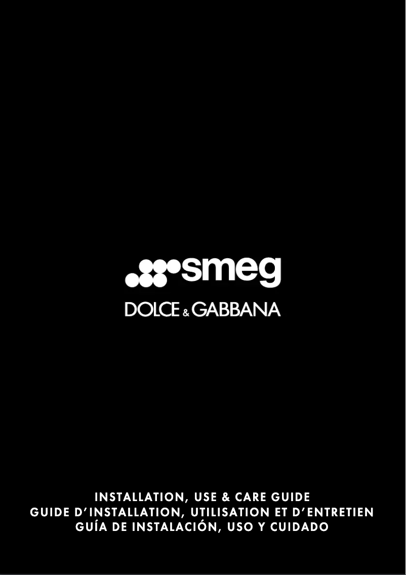 Page n°1 - Manuel utilisateur Smeg KTU36DGC