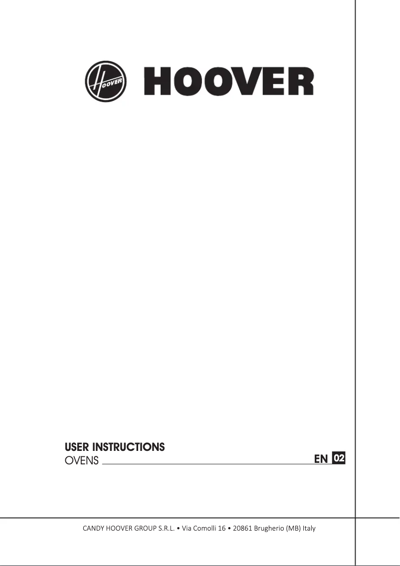 Page n°1 - Mode d'emploi Hoover H-OVEN 300 HOC3T3258BI