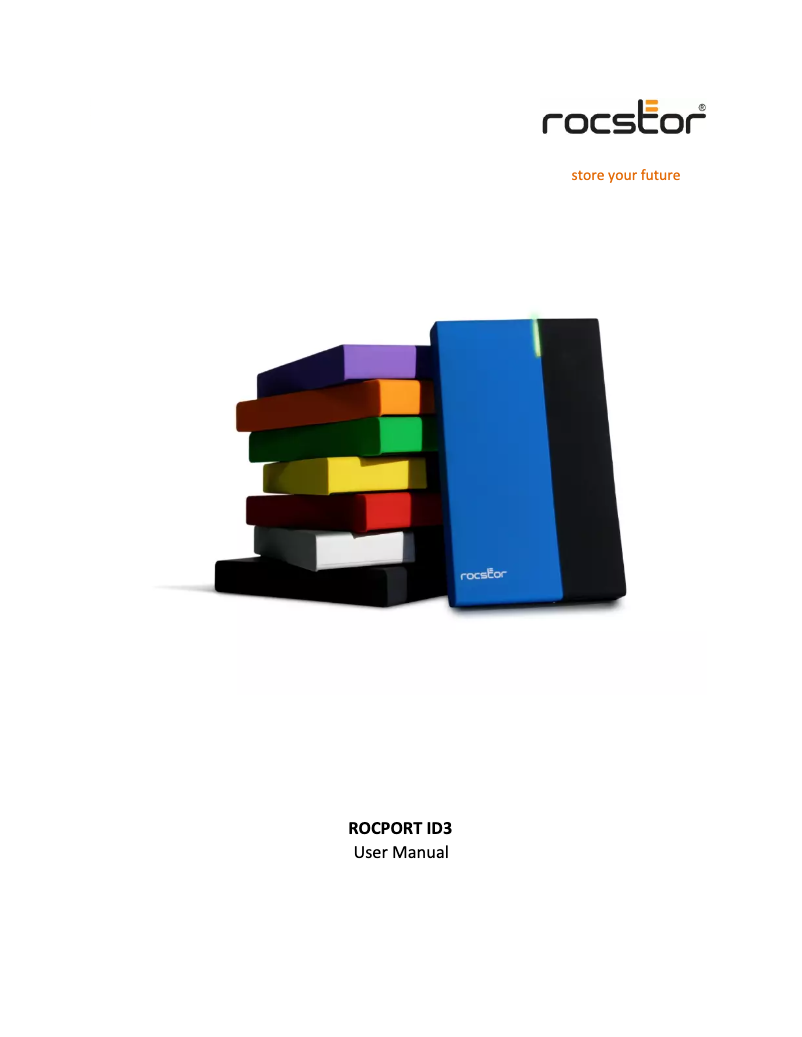 Página 1 del manual Manual de usuario Rocstor Rocport ID 3
