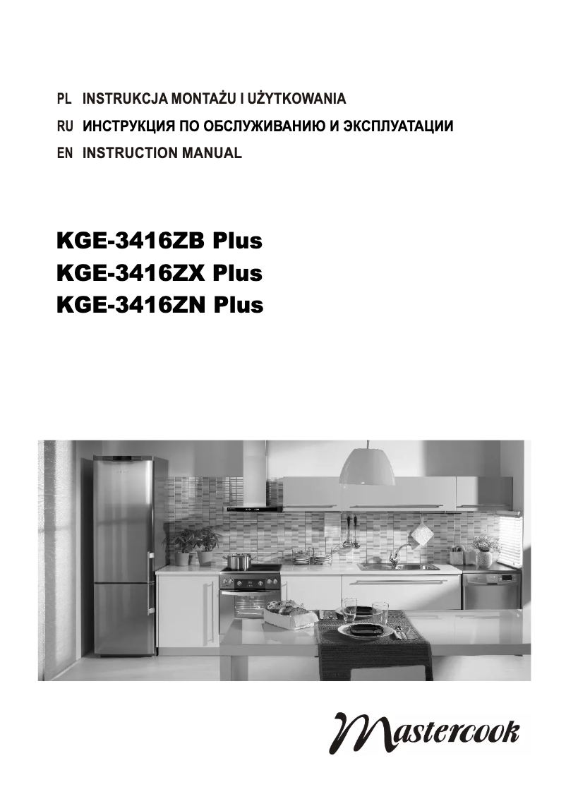 Page n°1 - Manuel utilisateur Mastercook KGE-3416ZB Plus