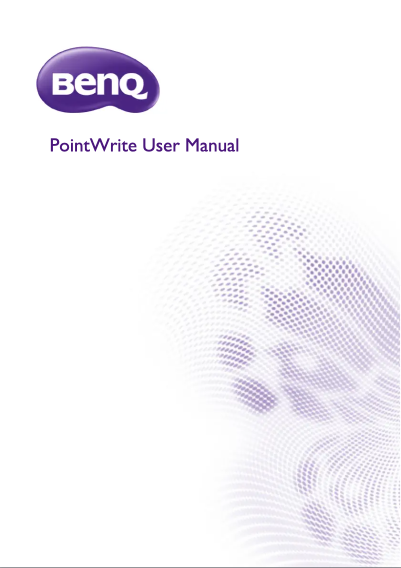 Page 1 de la notice Manuel utilisateur BenQ PointWrite