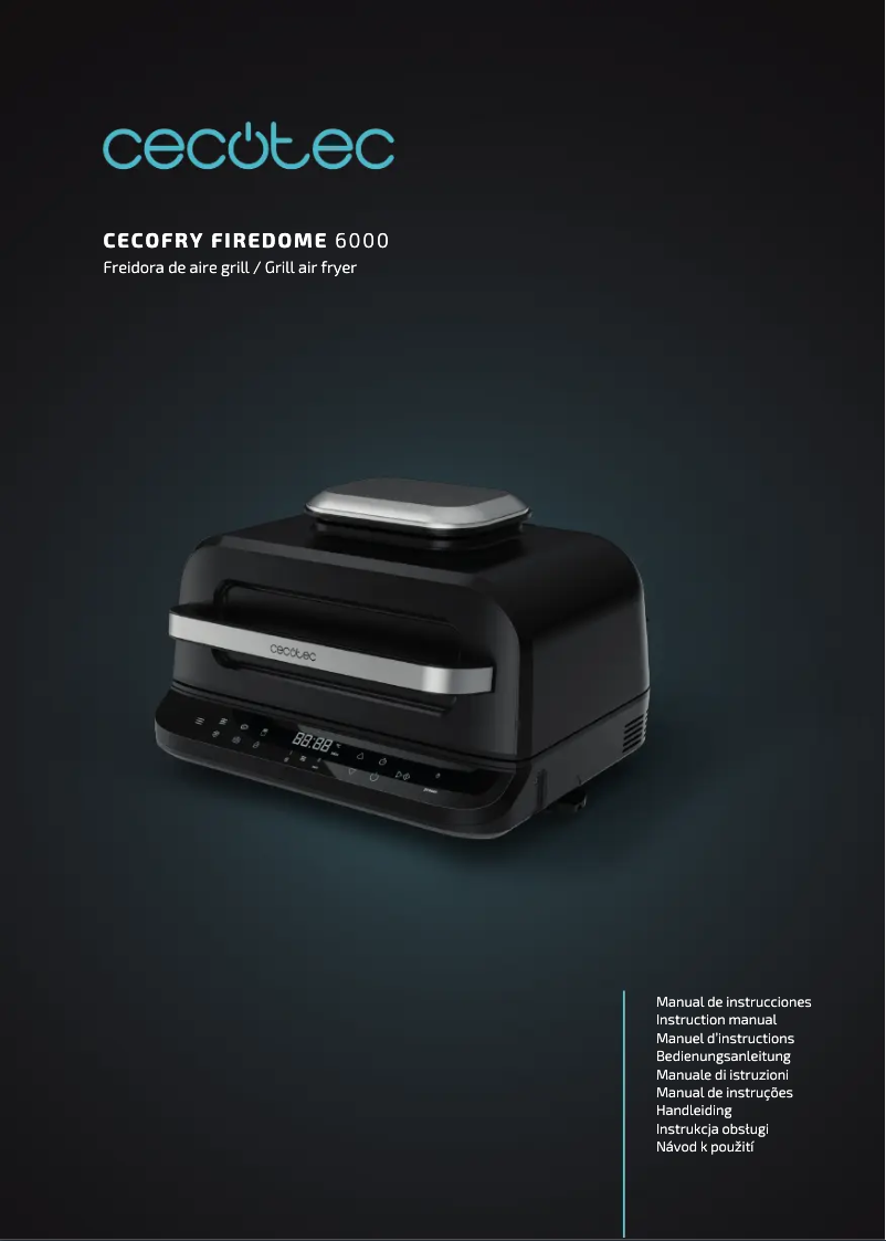 Page n°1 - Manuel utilisateur Cecotec Cecofry FireDome 6000
