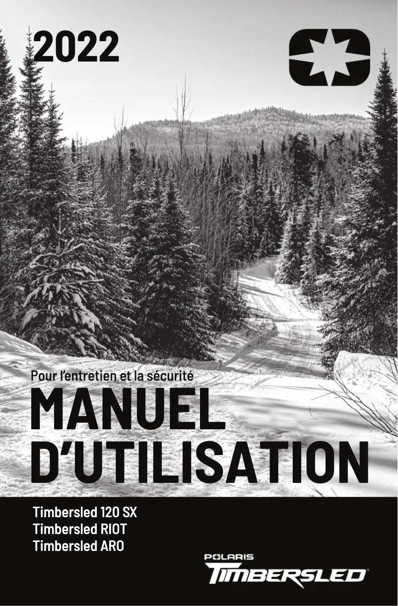 Page n°1 - Manuel utilisateur Timbersled RIOT 3 S Pro (2022)