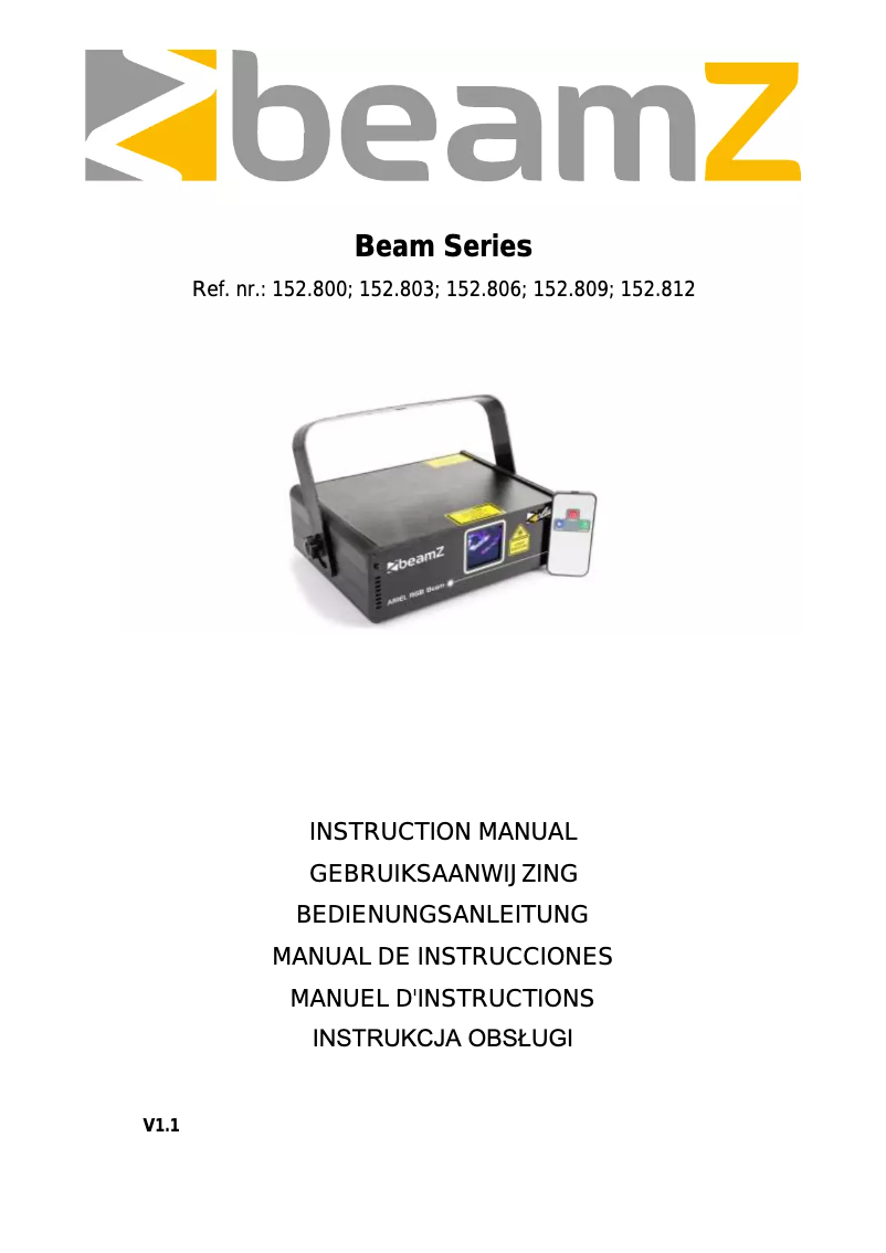 Image de la première page du manuel de l'appareil Thebe