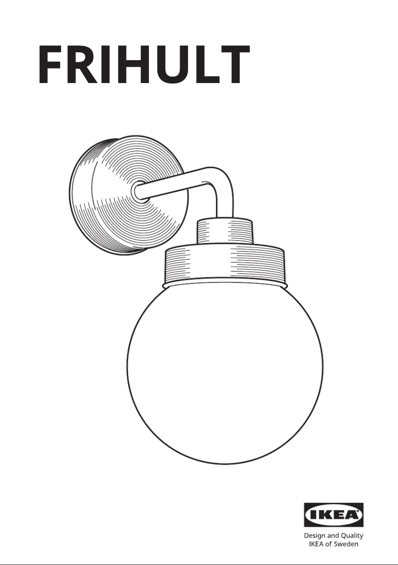 Page 1 de la notice Manuel utilisateur Ikea FRIHULT 304.316.25