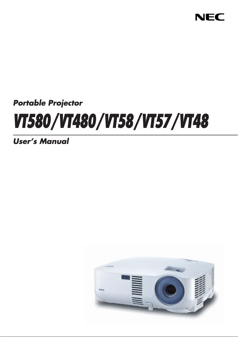 Image de la première page du manuel de l'appareil VT48