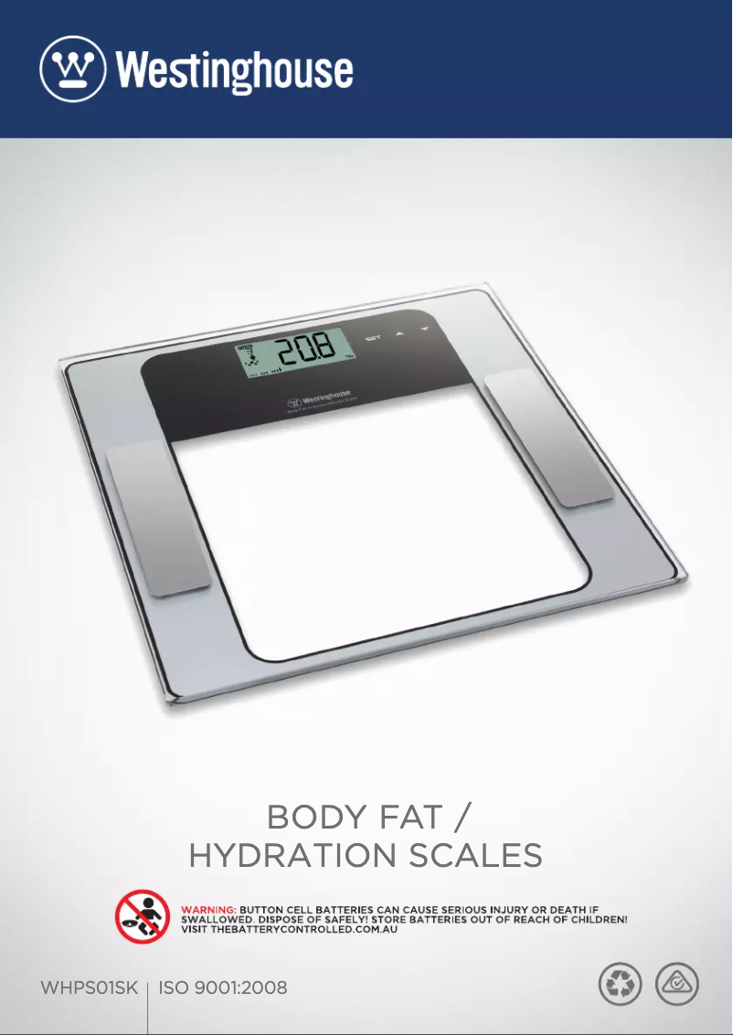 Image de la première page du manuel de l'appareil WHPS01SK