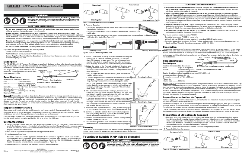 Página 1 del manual Instrucciones / montaje Ridgid K-6P