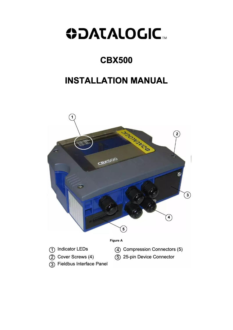 Image de la première page du manuel de l'appareil CBX500