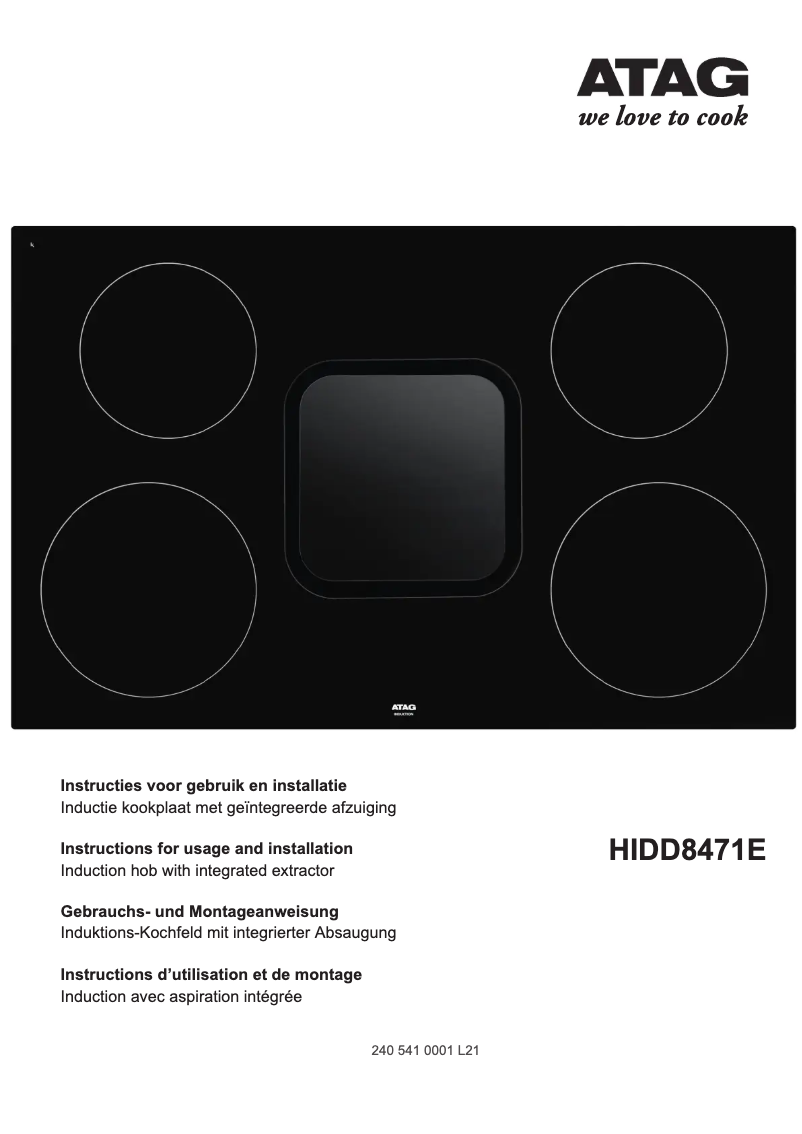 Image de la première page du manuel de l'appareil HIDD8471E