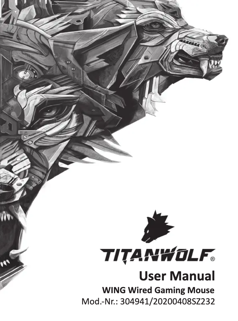 Page n°1 - Manuel utilisateur Titanwolf Wing 304941
