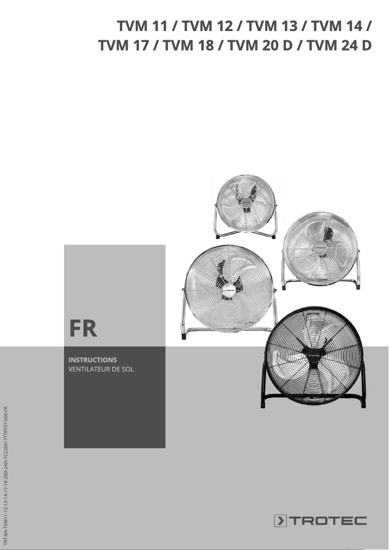 Page n°1 - Manuel utilisateur Trotec TVM 17